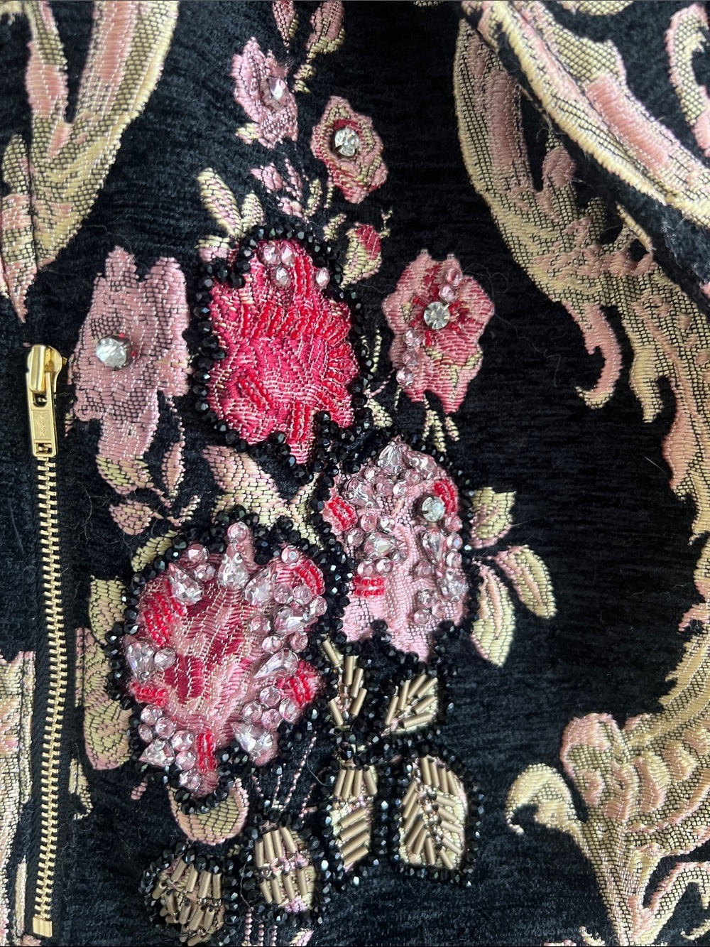 Brocade Tapestry Moto Style Jacket - Picture 3 of 16